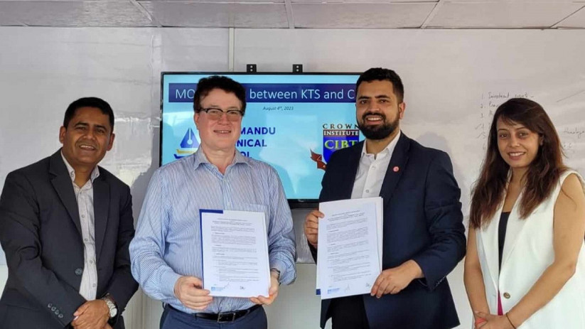 काठमाण्डौ टेक्निकल स्कुल र अस्ट्रेलियाको क्राउन इन्स्टिच्युट अफ बिजनेस एन्ड टेक्नोलोजीबीच सहकार्य गर्ने समझदारी