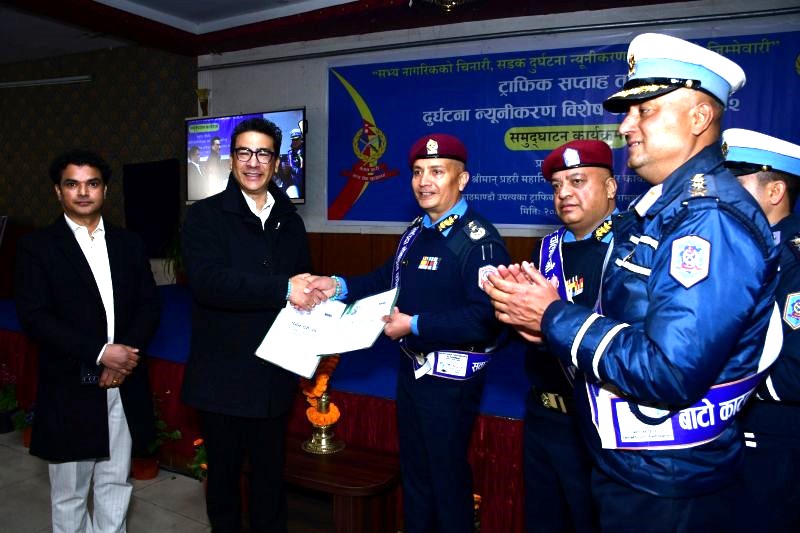 ट्राफिक प्रहरी र नाइमाबीच समझदारीपत्रमा हस्ताक्षर