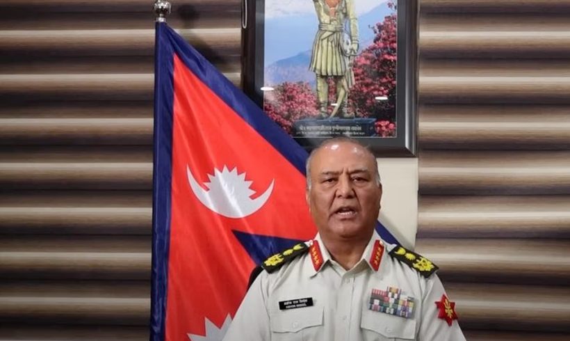 नेपाली सेना स्वतः सडकमा उत्रने संस्था होइन : प्रधानसेनापति