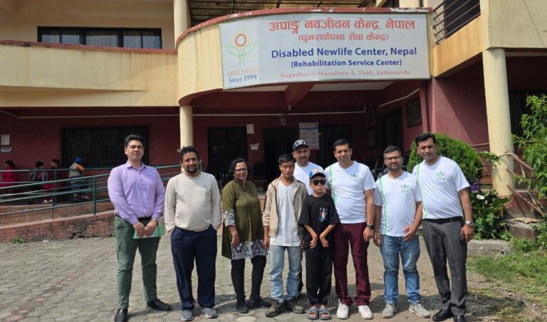 शिवम् सिमेन्टद्वारा विशेष क्षमता भएका रोल्पाका सन्देश बुढा मगरलाई शैक्षिक सहयोग