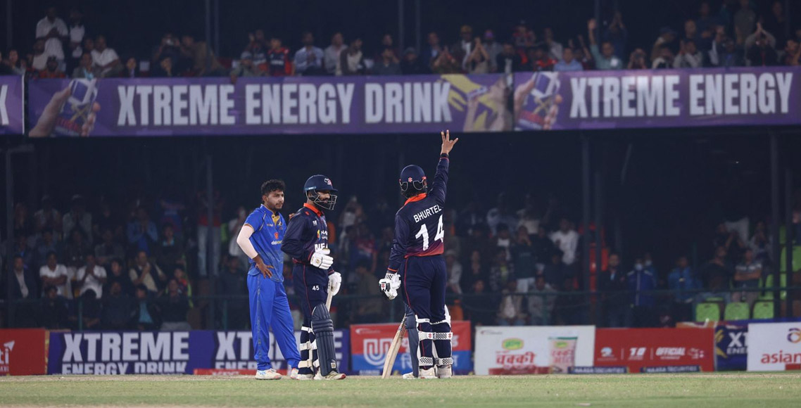 कुशल भुर्तेलको उत्कृष्ट प्रदर्शन, यूएईलाई हराउँदै नेपालले सिरिज बराबरी गर्‍यो