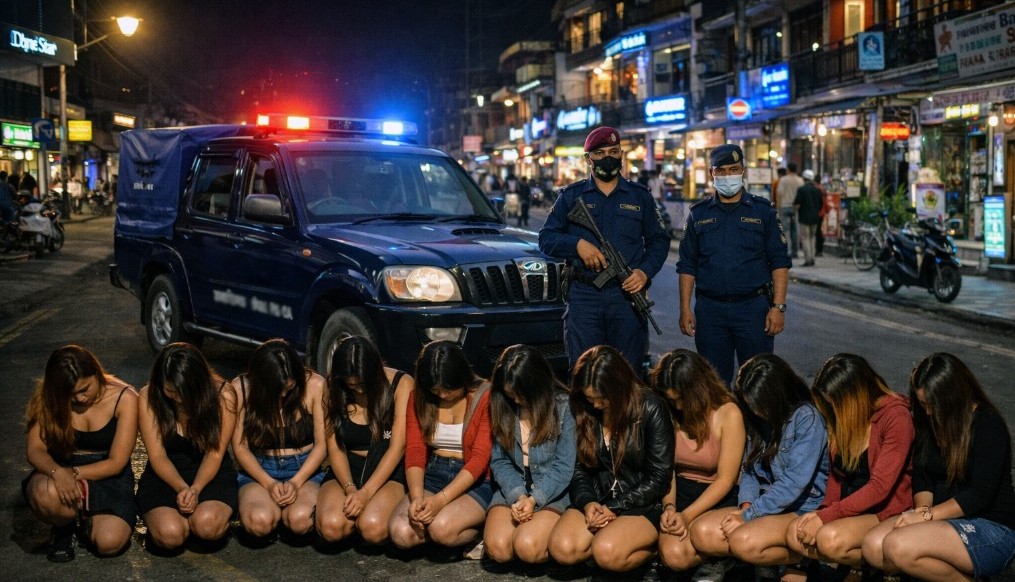 पर्यटकलाई हैरानी दिने १६ महिला पक्राउ