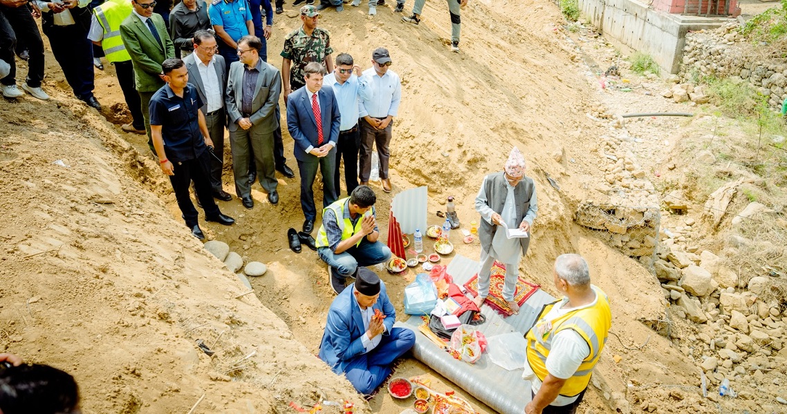 एमसीसीअन्तर्गतको धानखोला–लमही सडक स्तरोन्नति सुरु