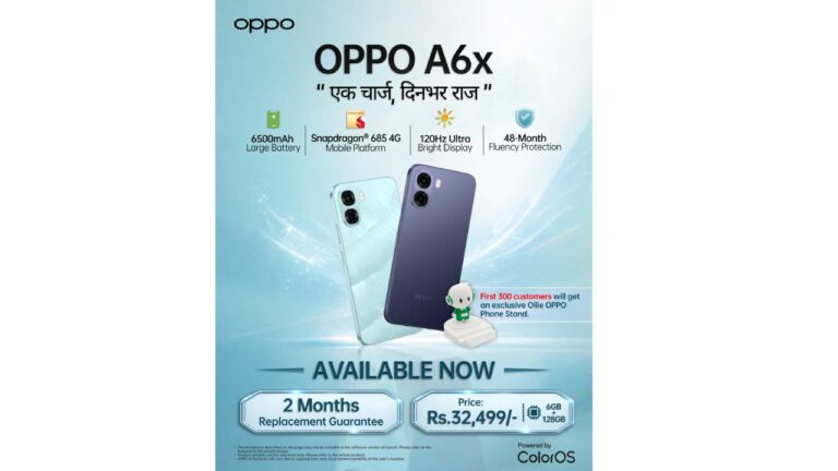 ओप्पो ए ६ एक्स नेपाली बजारमा सार्वजनिक, मूल्य ३२ हजार ५ सय मात्रै
