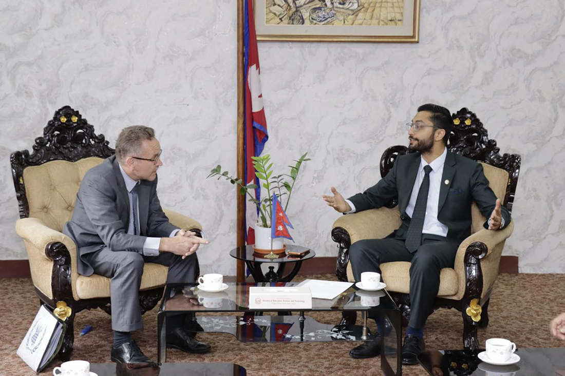 विद्यालय शिक्षा सुधारका लागि फिनल्यान्डसँग सहकार्य गर्ने शिक्षामन्त्रीको प्रस्ताव