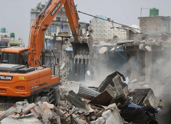 देशभर सञ्चालन गरियो अतिक्रमित संरचना हटाउने अभियान