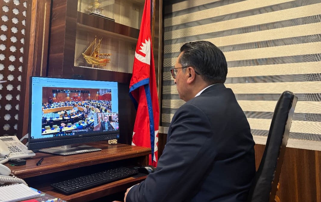 सिंहदरबारबाटै न्युयोर्कको मन्त्रीस्तरीय सत्रमा अर्थमन्त्रीको सम्बोधन: हरित अर्थतन्त्र र ऋण व्यवस्थापनमा जोड