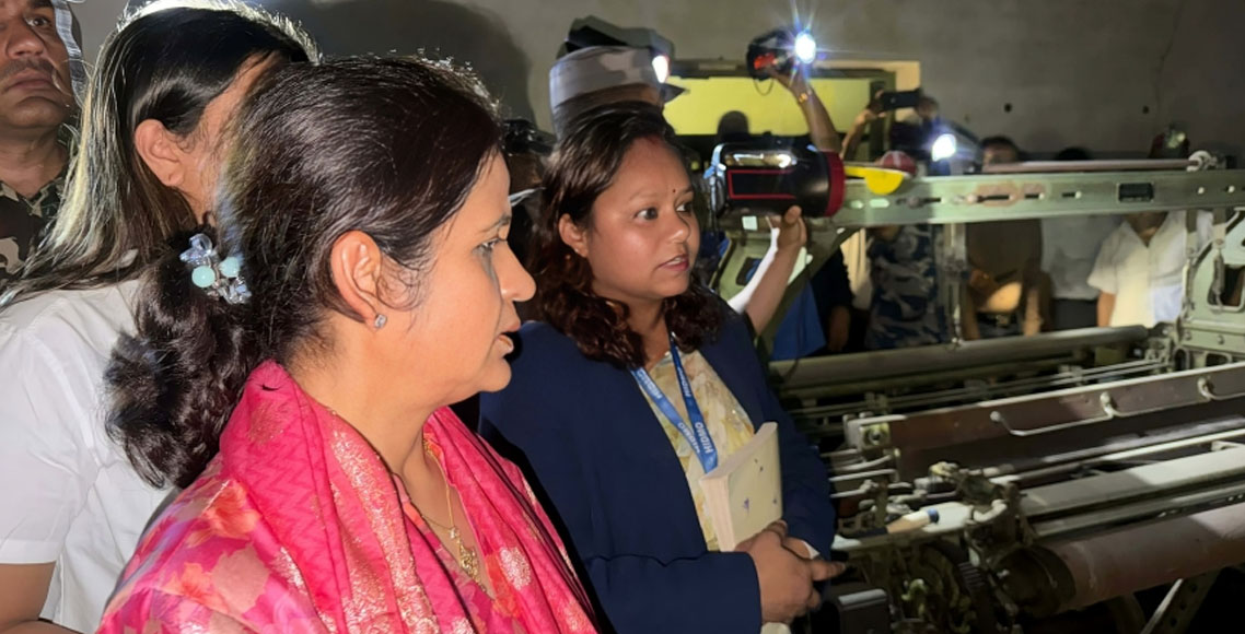 हेटौँडा कपडा उद्योग फेरि सञ्चालन गर्ने तयारी, उद्योगमन्त्री यादवले गरिन् निरीक्षण