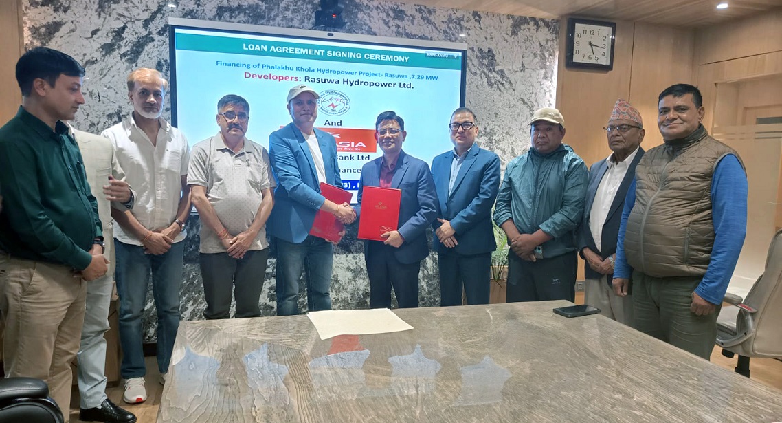 एनआईसी एसिया बैंकको नेतृत्वमा फलाखु खोला जलविद्युत् आयोजनामा जुट्यो ९५ करोड २० लाख लगानी