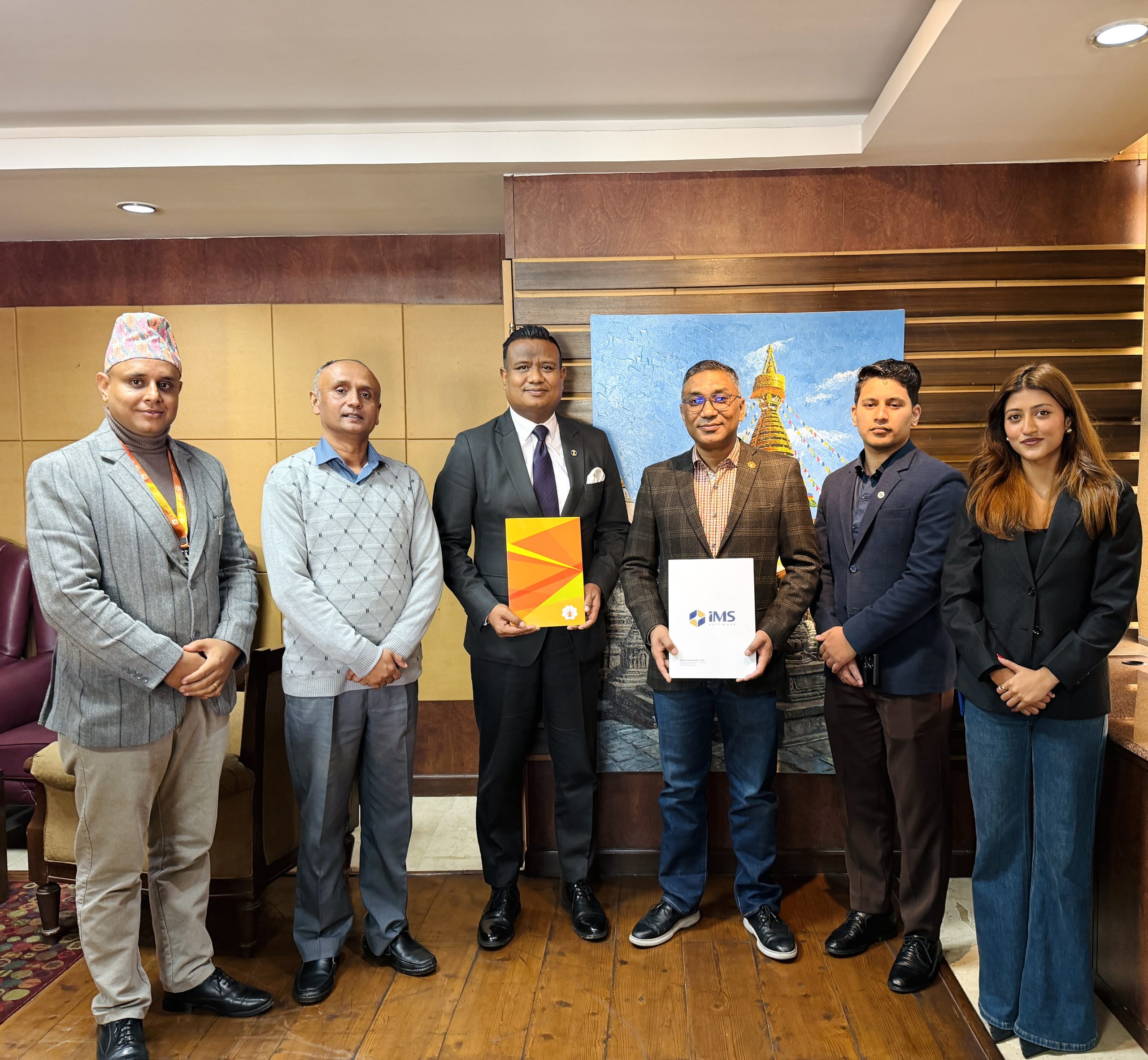 लक्ष्मी सनराइज बैंक र आइएमएस सफ्टवेयरबीच सम्झौता: साना तथा मझौला व्यवसायीलाई अब ‘डिजिटल कर्जा’