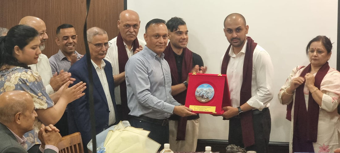 सगरमाथा आरोही सुधिज्ञ पन्त र साईत शर्मालाई आइसीएफसी फाइनान्सले गर्‍यो सम्मान