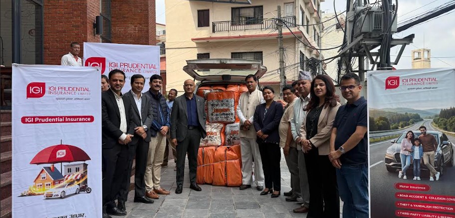 आइजीआई प्रुडेन्सियल इन्स्योरेन्सद्वारा विस्थापित परिवारलाई सहयोग प्रदान