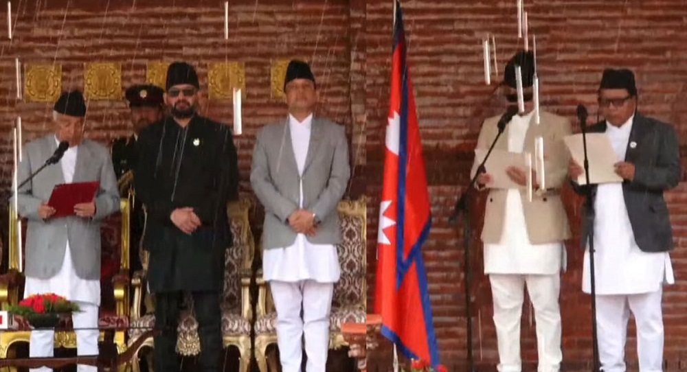 मन्त्रिपरिषदमा सुधन गुरुङ र महावीर पुनको पुनः इन्ट्री, मन्त्री पदको सपथ ग्रहण