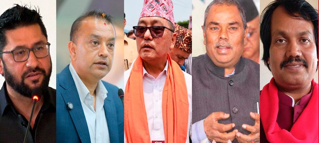 प्रतिनिधिसभा निर्वाचनपछि ५ पार्टीका अध्यक्ष एउटै मञ्चमा