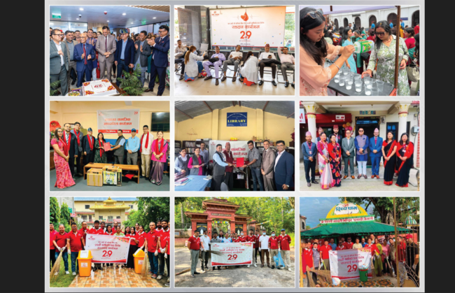 एनआईसी एशिया बैंक २९औं वर्षमा प्रवेश, सप्ताहव्यापी सामाजिक कार्यक्रम आयोजना