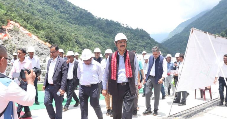 भारतका ऊर्जासचिवले गरे अरुण तेस्रो आयोजनाको निरीक्षण